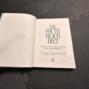 The South Beach Diet Arthur Agatston MD Hardcover 2003 Weight Loss Health Book